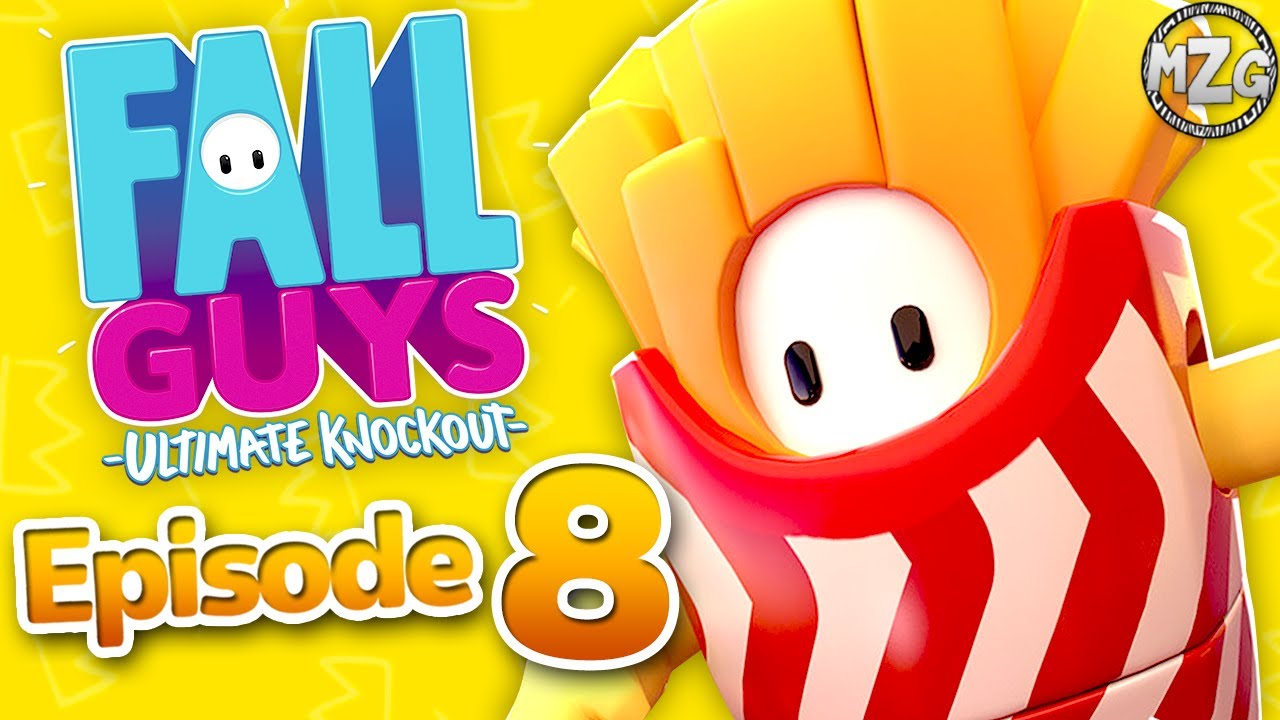 Fall Guys: Ultimate Knockout Gameplay Part 8 - French Fries Costume! Fast Food Costume Pack DLC!