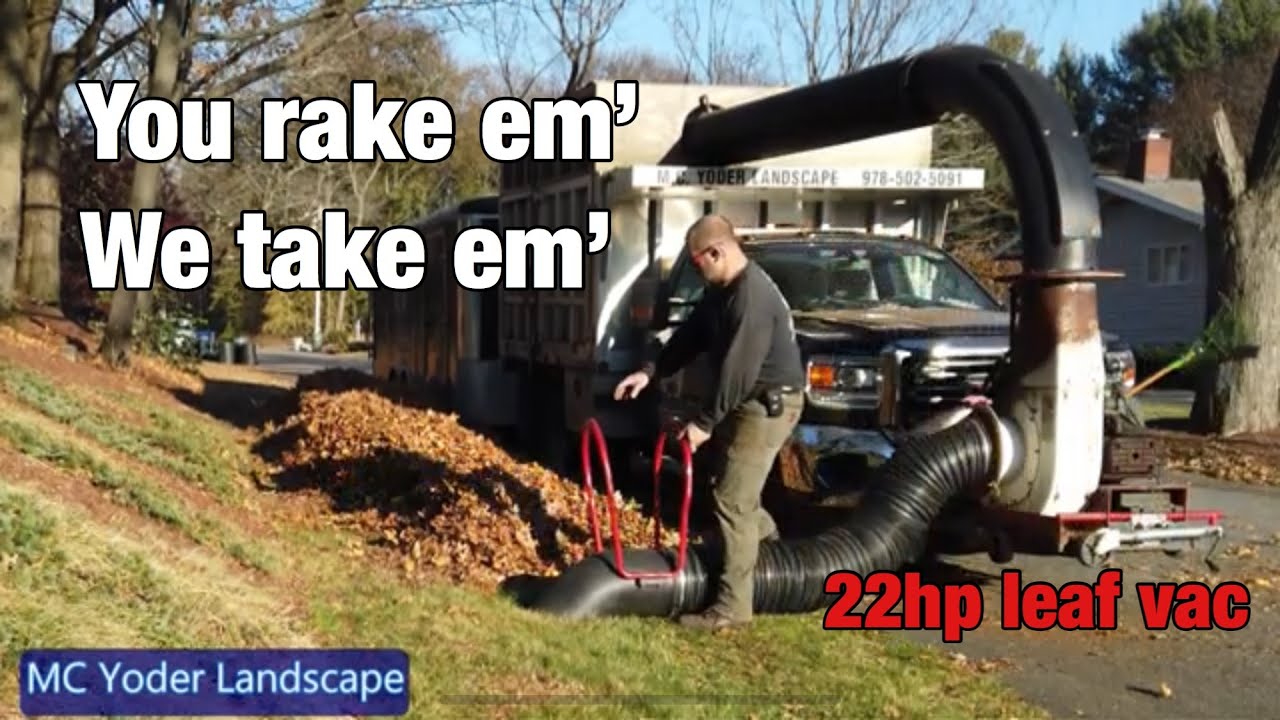 22hp Little wonder leaf vac making leaves disappear