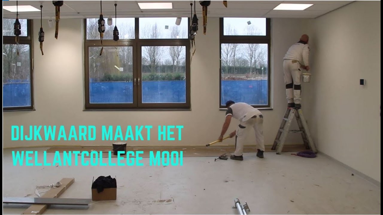 Schildersbedrijf Dijkwaard schildert nieuwbouw Wellantcollege