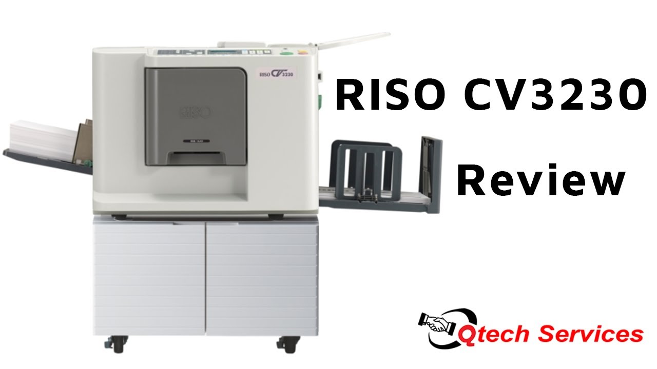 RISO CV3230 Digital Offset Press review in Tamil - Qtech Services