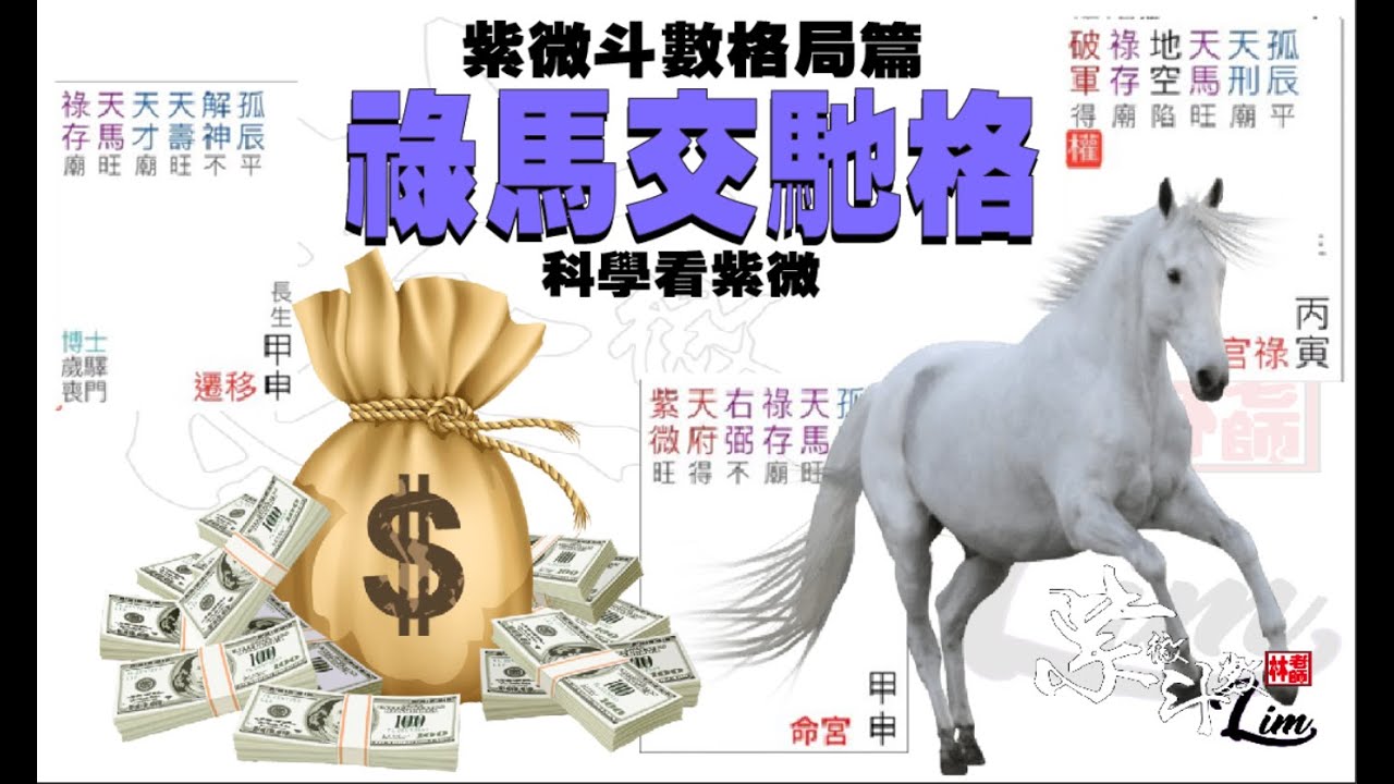 紫微斗數 |  富貴格---祿馬交馳格【科學看紫微】--格局2篇