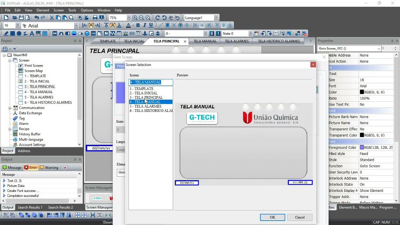 AULA 7 COMO CHAMAR TELAS PELO BOTÃO GO TO SCREEN