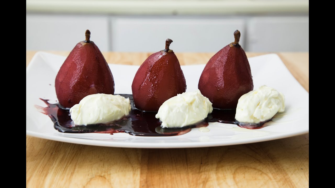PORT POACHED PEARS