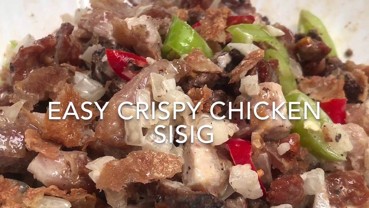 Easy Crispy Chicken Sisig