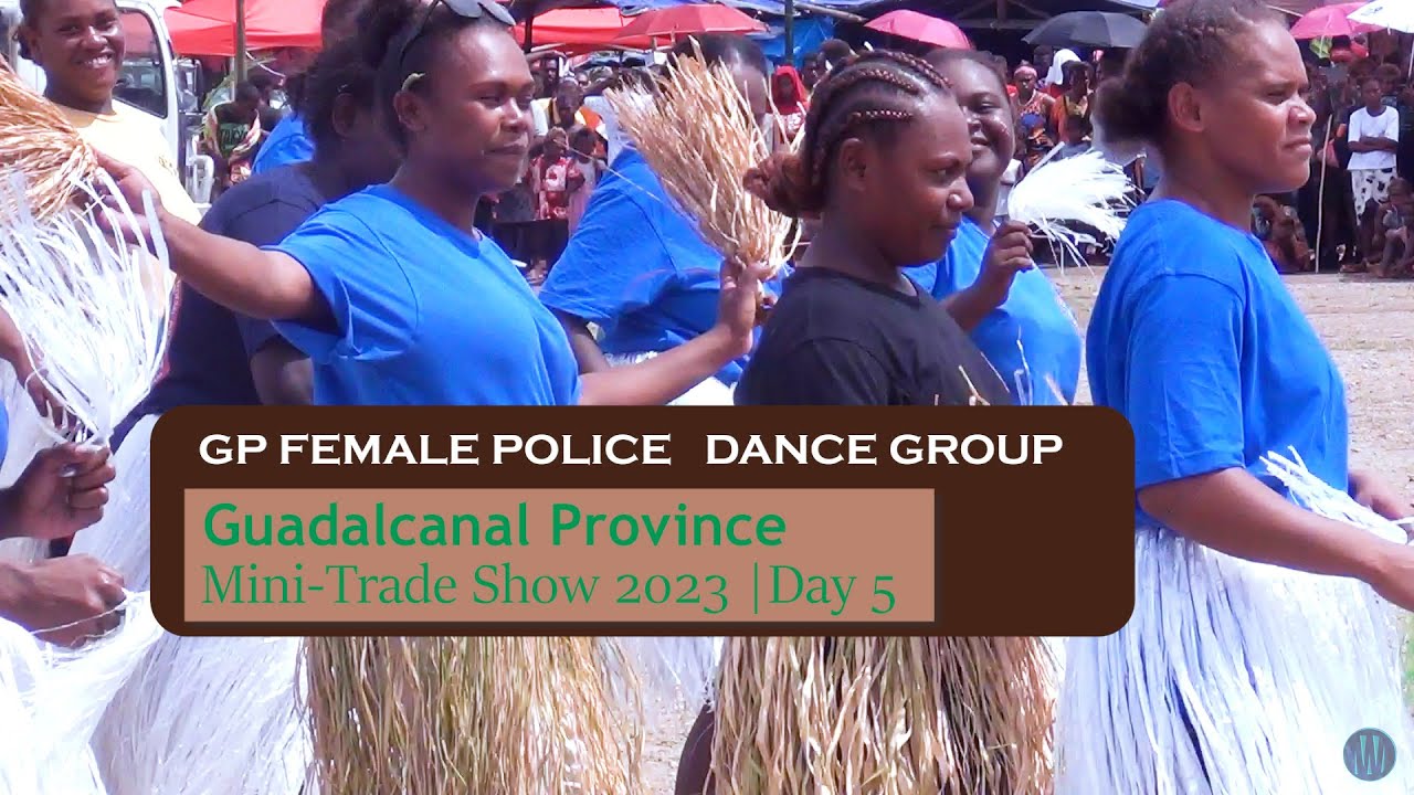 Guadalcanal Female Police Dancers | Guadalcanal Province Mini Trade Show 2023