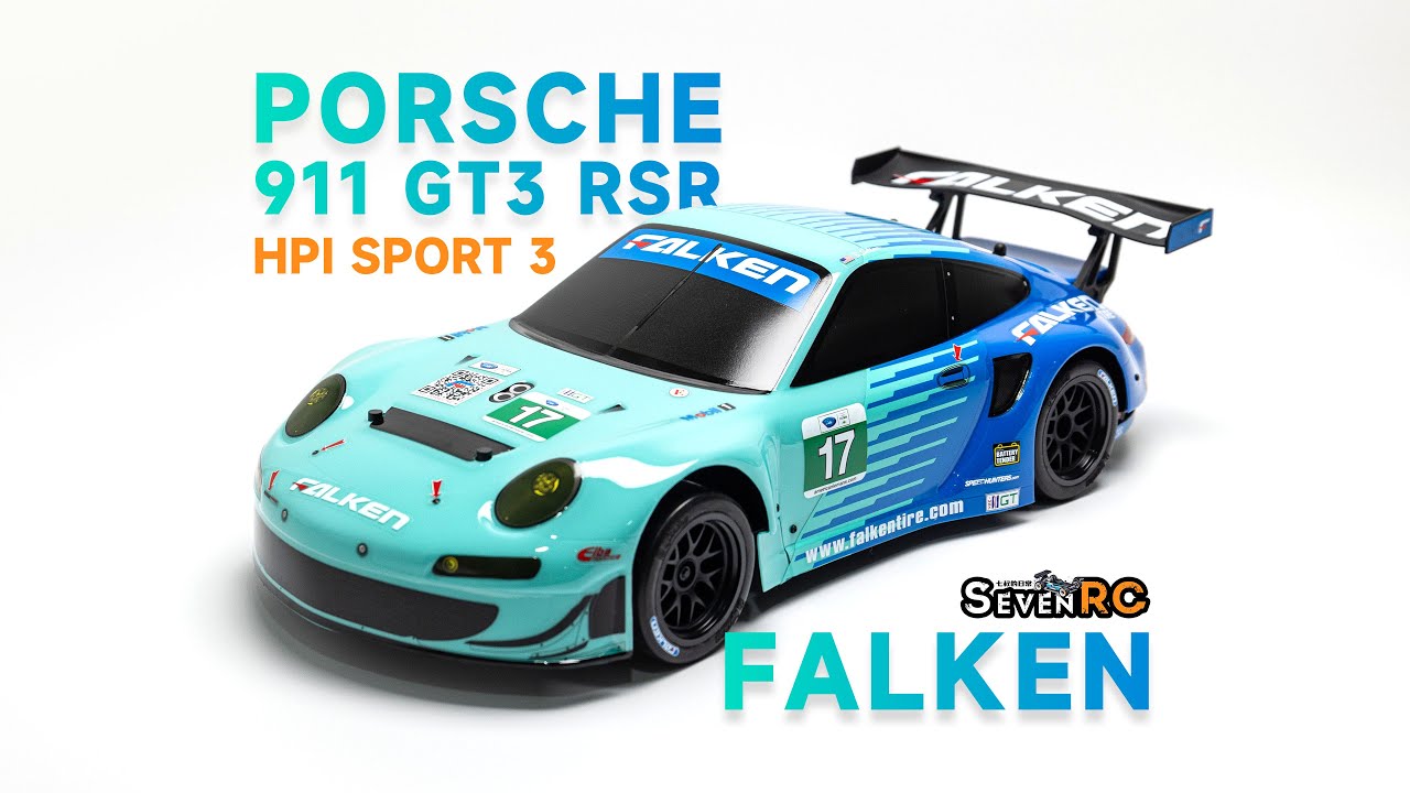 UNBOX HPI SPORT 3 PORSCHE 911 GT3 RSR FALKEN