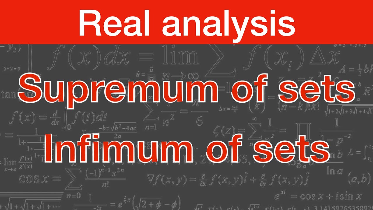 Real analysis || Supremum and infimum || Msc. || Bsc. || NET || NBHM || Math tutorials