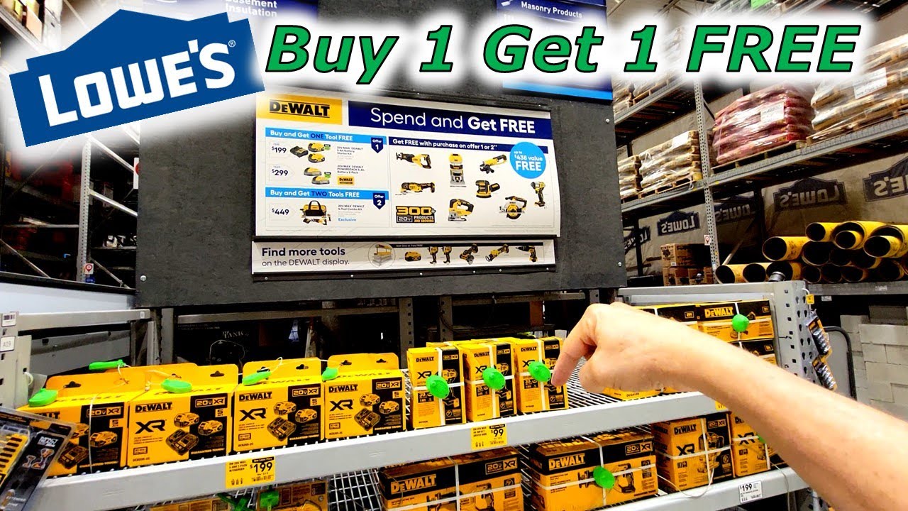 Скидки на инструменты Lowes Black Friday 2023: купи 1 и получи 1 бесплатно
