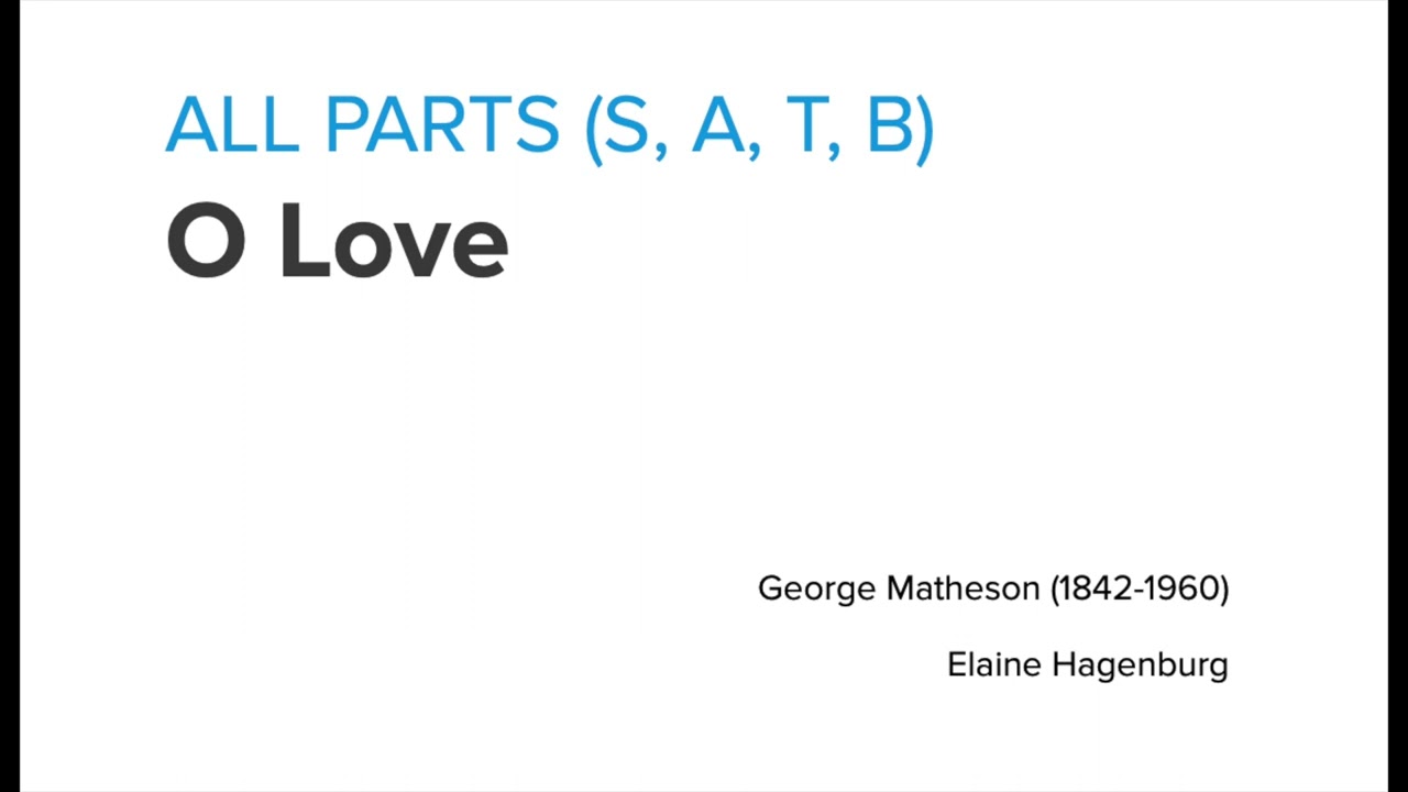 O Love (All Parts) - Hagenburg
