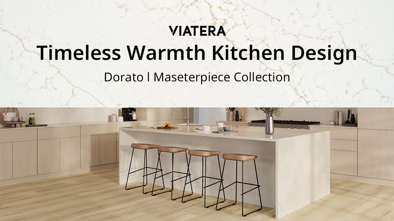 Timeless Warmth Kitchen Design | Featuring Dorato with Warm Golden Brown & Taupe Veining