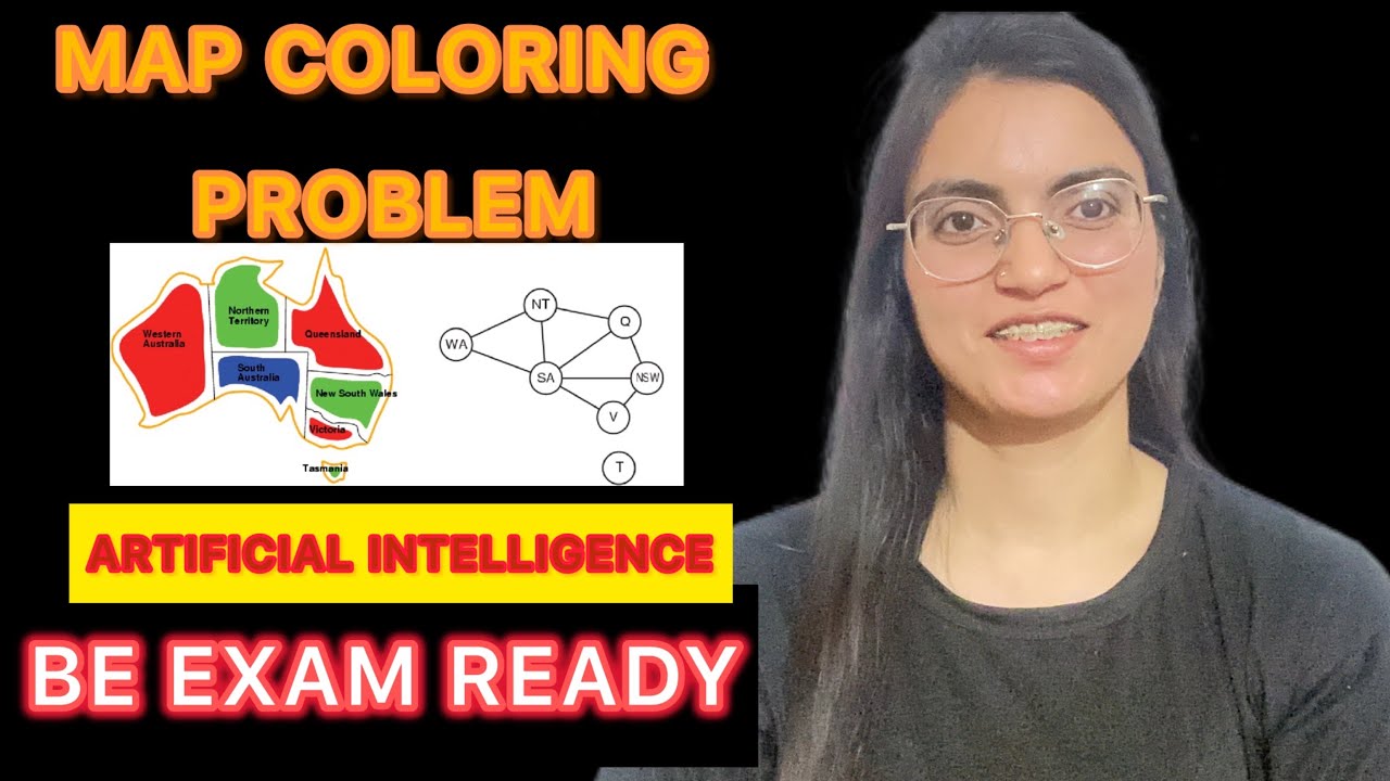 Map Coloring Problem in Constraint Satisfaction Problem || Backtracking in Artificial Intelligence