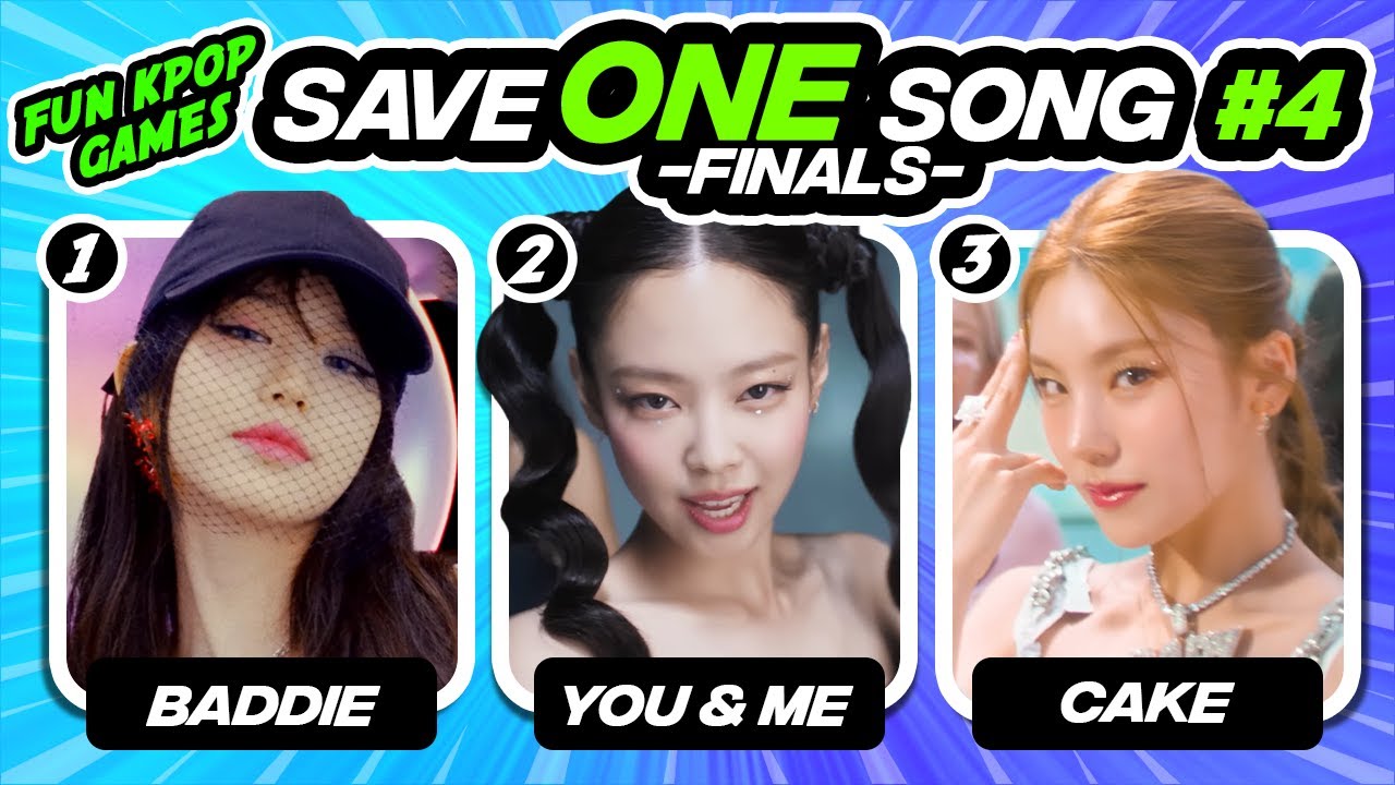 [IMPOSSIBLE] SAVE ONE SONG KPOP #4 (FINALS) - FUN KPOP GAMES 2023
