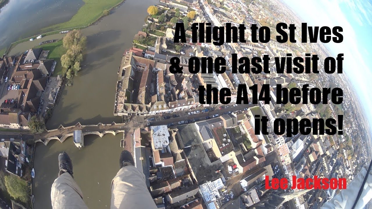 A14 Huntingdon Southern Bypass - by Paramotor
