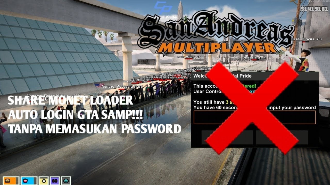 SHARE MONET LOADER AUTO LOGIN NO PW!!! GTA SAMP ANDROID
