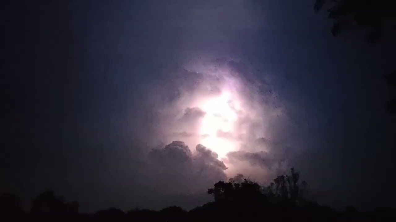 ⚡ Thunderstorm and Rain Sound ⚡ lightning ambience for sleep study relaxing meditate storm