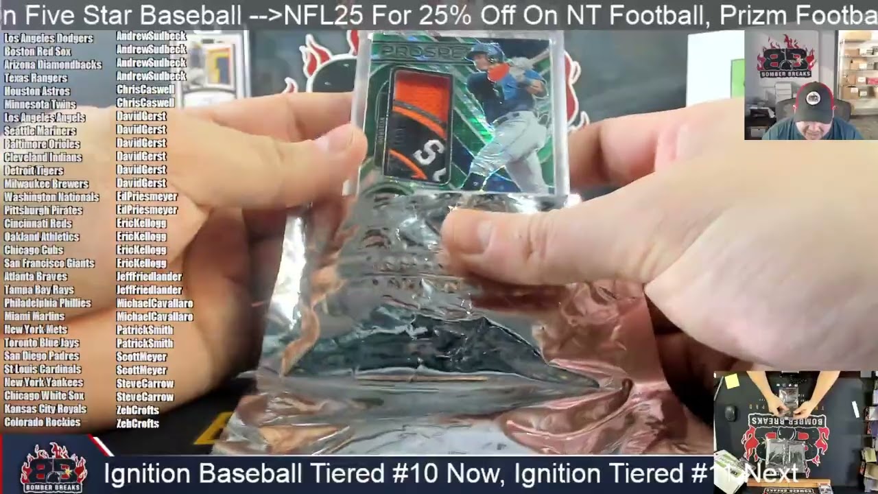 2026 Bomber Sports Cards Ignition Baseball Random Tiered Team #10 Case Break 2 25 26