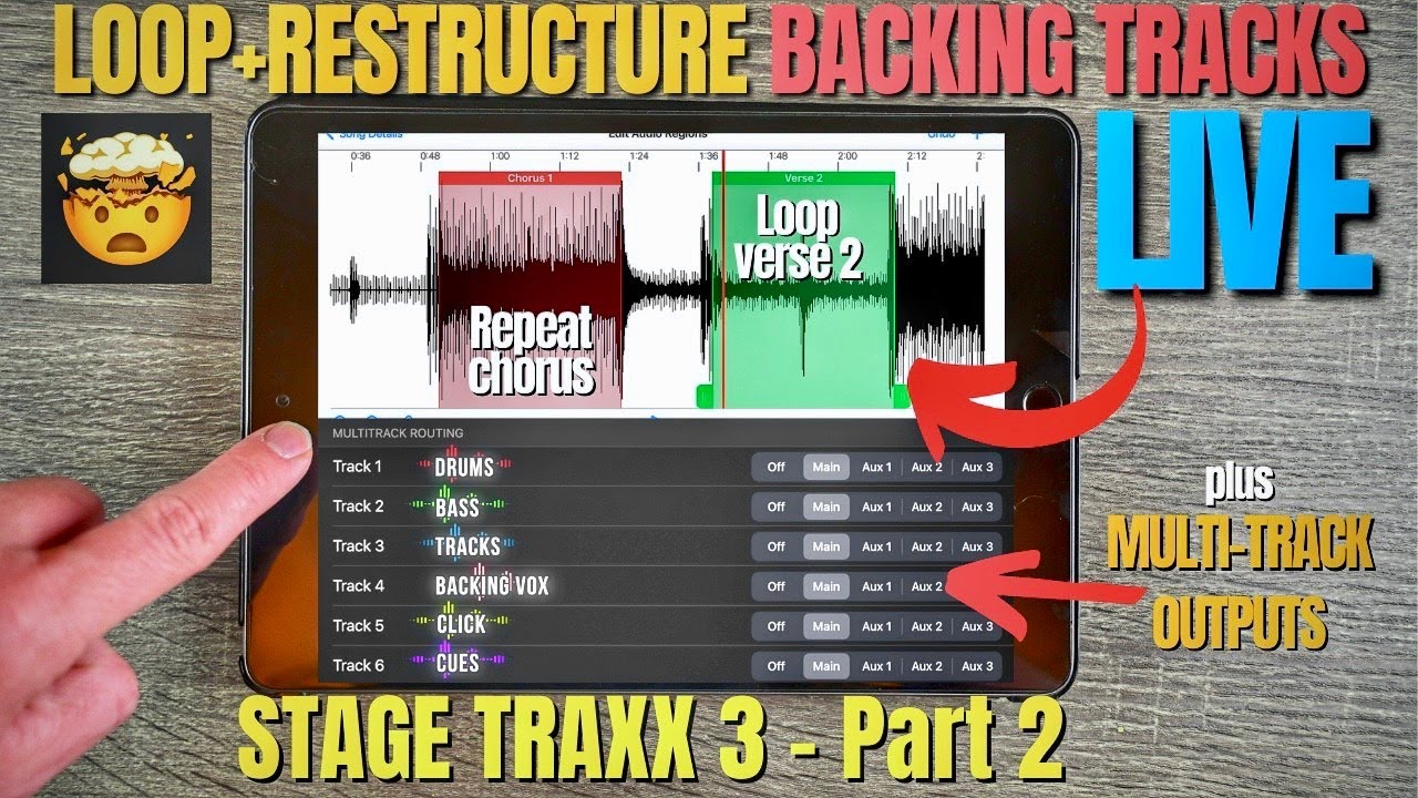 LOOP/RESTRUCTURE MultiTrack BACKING TRACKS LIVE w/Stage Traxx 3:Part 2