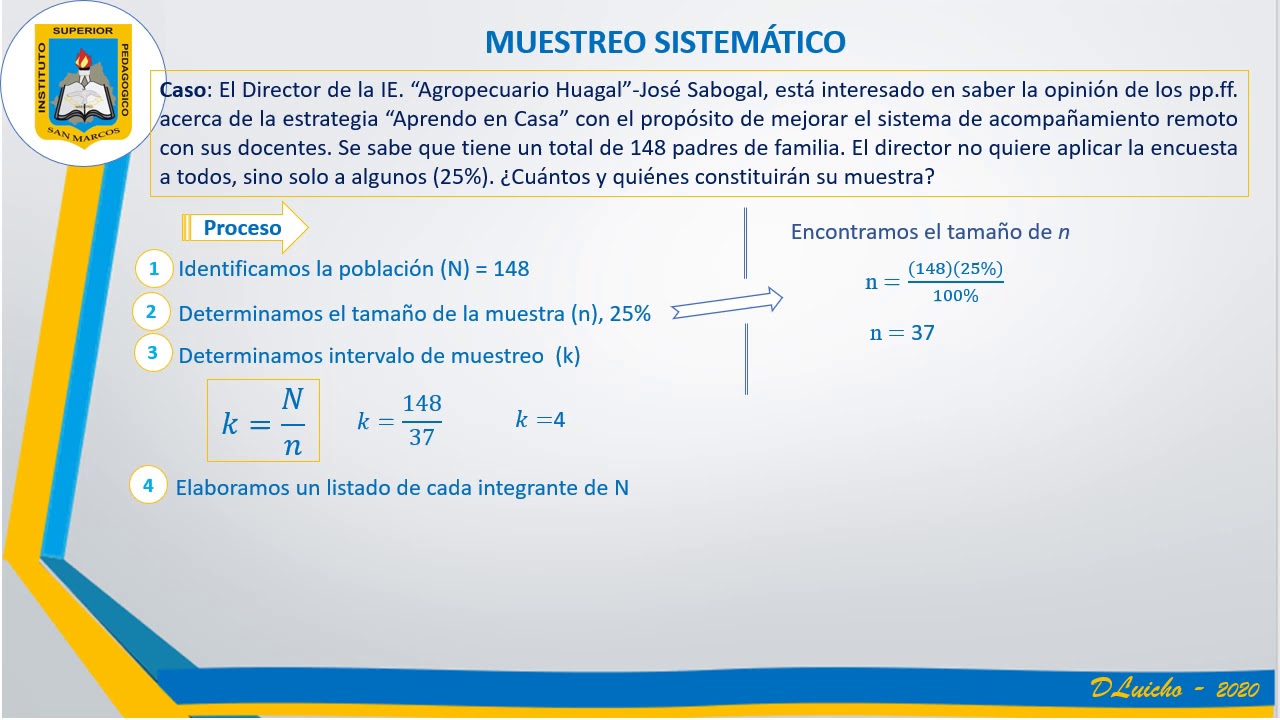 MUESTREO SISTEMÁTICO, por  DLuicho