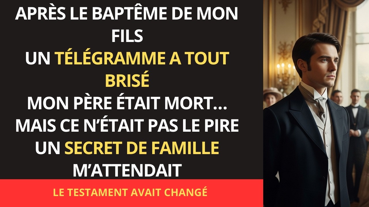 Un télégramme arriva après le baptême de mon fils — il ne parlait pas de félicitations