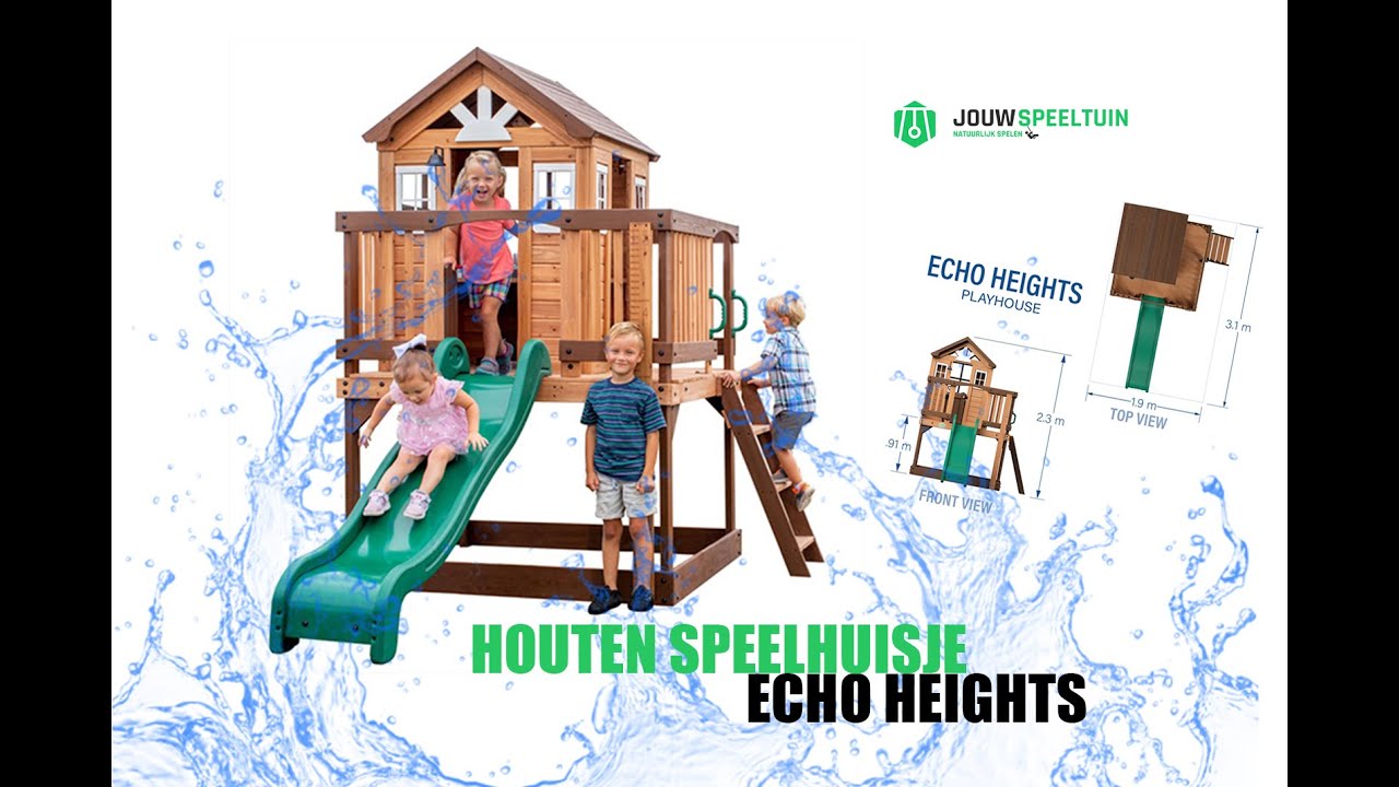 Houten speelhuisje | Backyard Discovery - Echo Heights