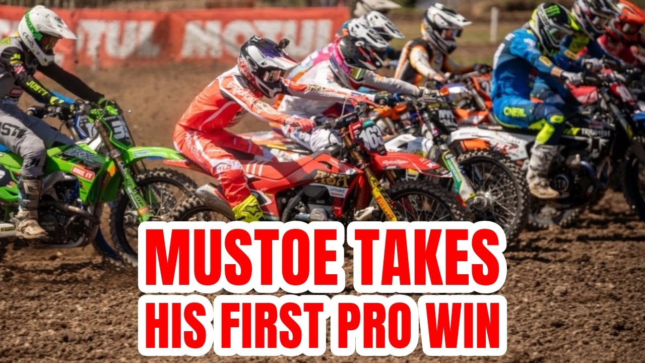 WATCH BEN MUSTOE HOLESHOT AND TAKE HIS FIRST PRO WIN AT THE BRITISH MOTOCROSS CHAMPIONSHIP