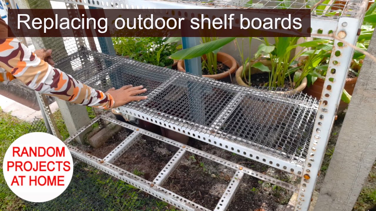 Project: Replacing outdoor shelf boards