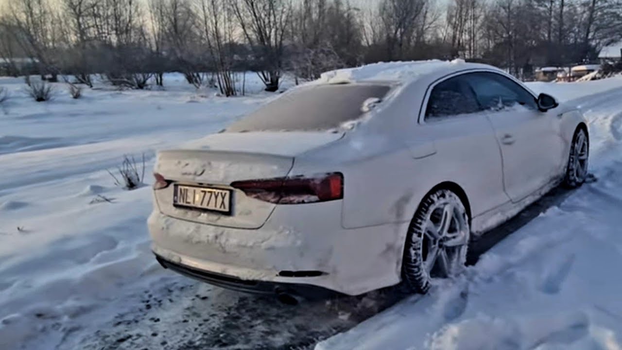 Cold Start -24&deg;C / -11&deg;F  Audi A5 B9 coupe 2.0 tfsi 252KM quattro
