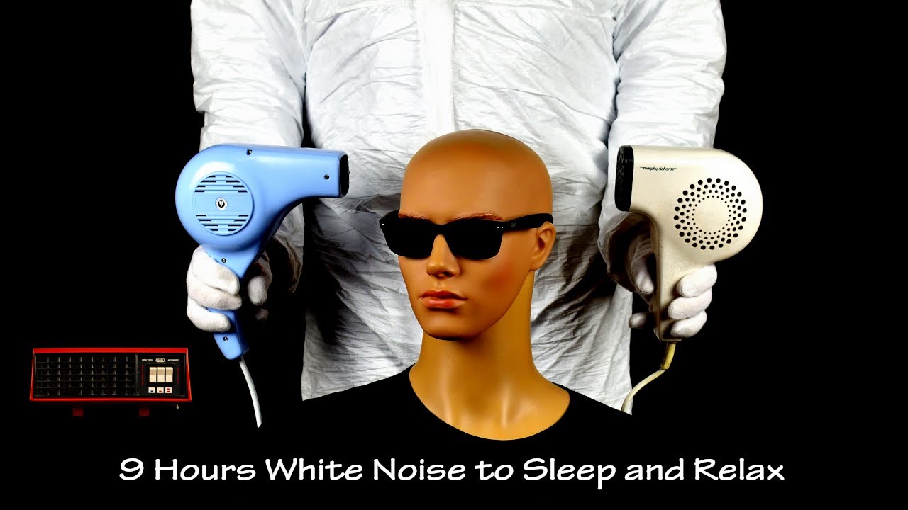 Two Hair Dryers Sound 6 and Fan Heater Sound 4 | ASMR | 9 Hours White Noise to Sleep and Relax