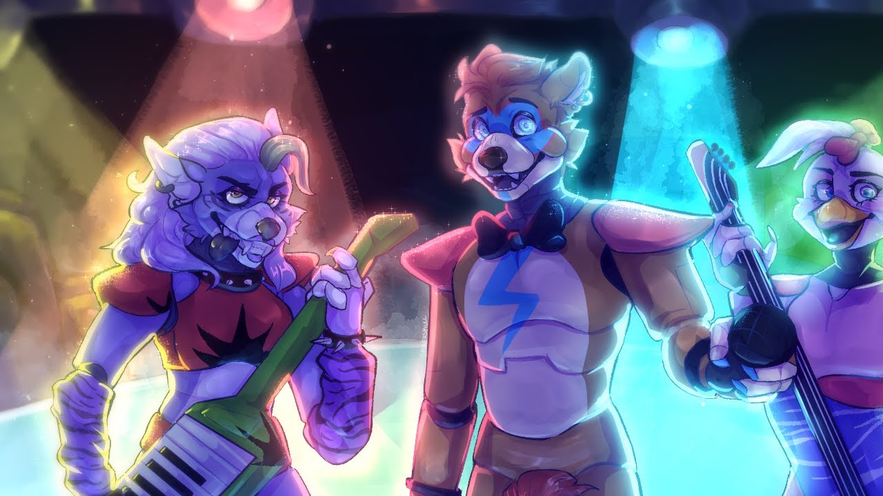 The entire gang [ Security breach speedpaint ]