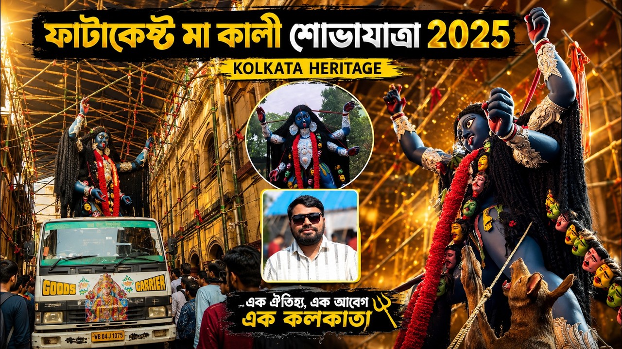 ফাটাকেষ্ট মা কালীর শোভাযাত্রা🙏❤️ || Kali Puja 2025, Kolkata || By Sundaram Hazra 😍