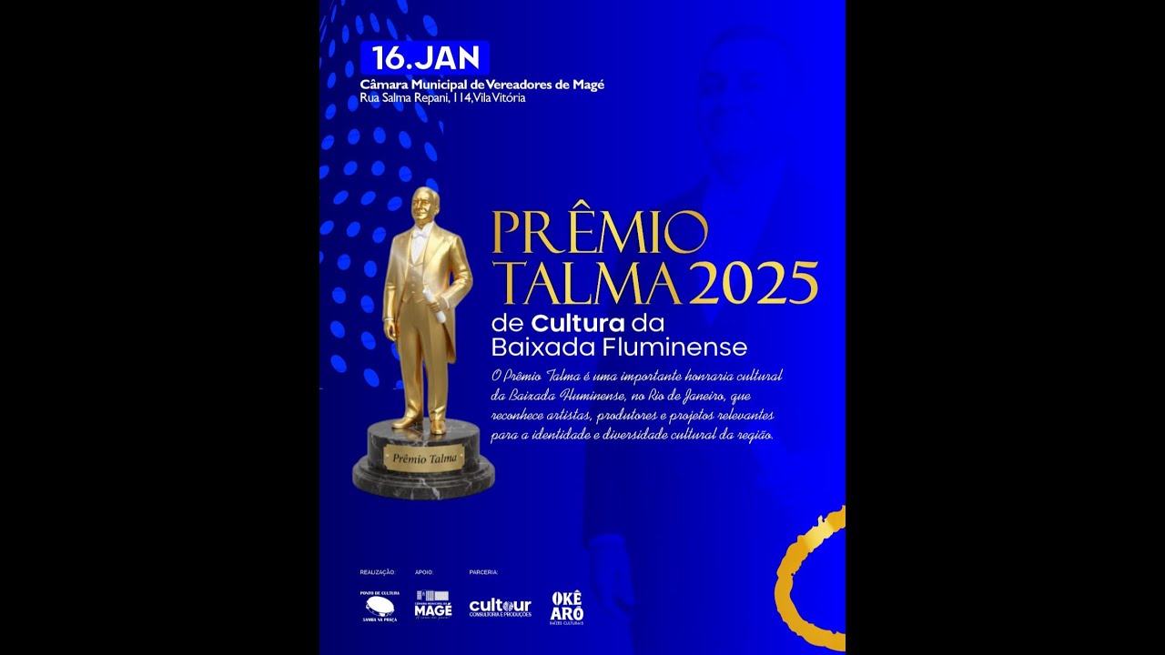 PRÊMIO TALMA 2025 DE CULTURA DA BAIXADA FLUMINENSE