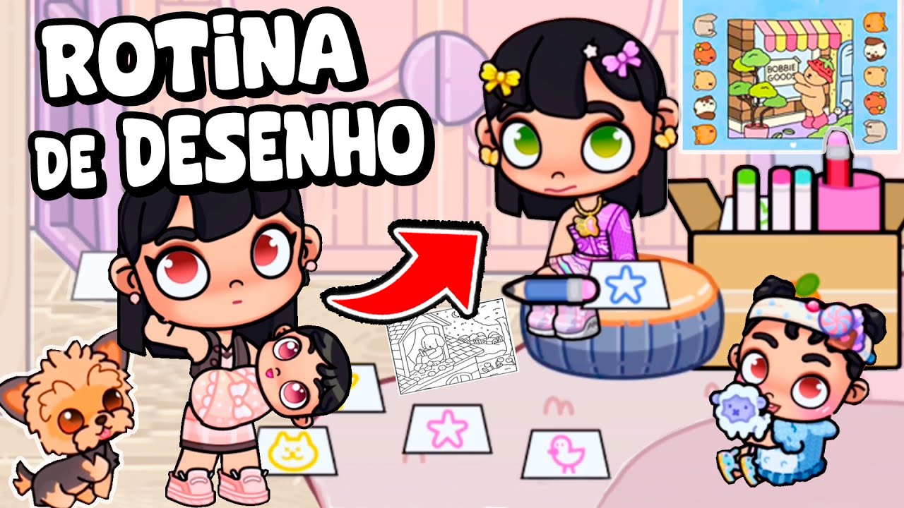 ROTINA DE DESENHO BOBBIE GOODS | AVATAR WORLD ROTINAS E HISTÓRIAS