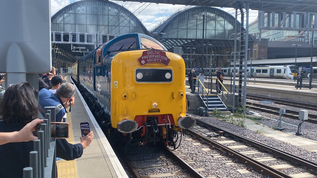 55009 Alycidon “Capital Deltic” 29th July 2023 departs Kings Cross