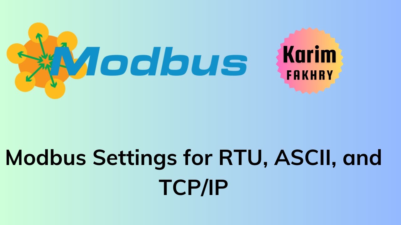 Modbus Settings for RTU, ASCII, and TCP/IP: Configuration Guide