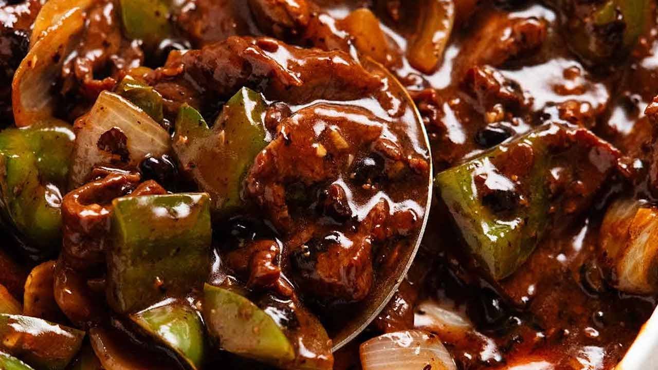 Beef in Black Bean Sauce