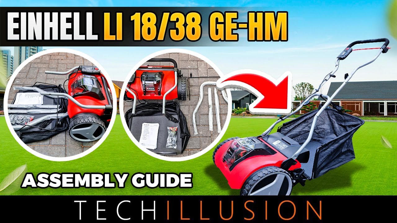 🔥ASSEMBLY GUIDE: Einhell GE-HM 18/38 Li Cordless Cylinder mower - step by step guide