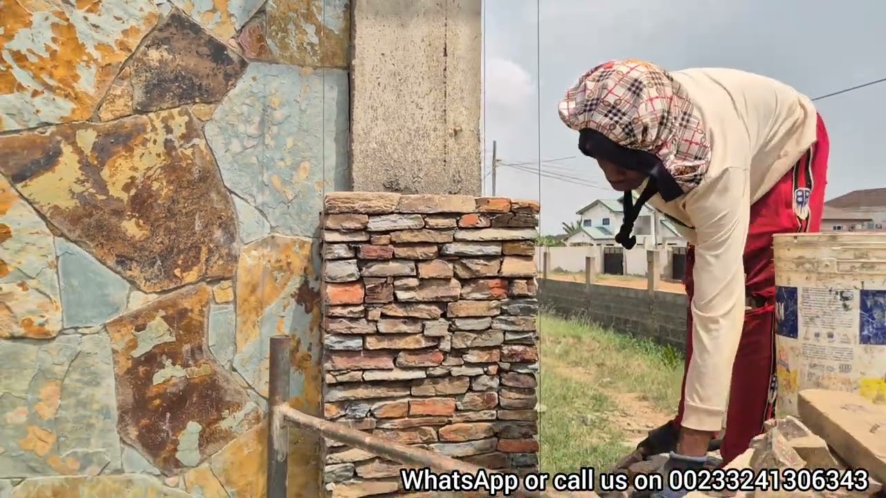 How to fix natural stone cladding tutorial 2026 for beginners. Learning skills 