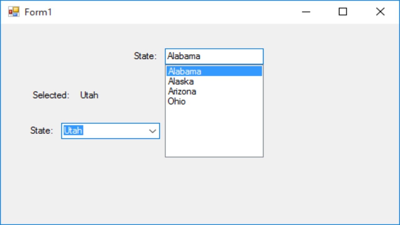 C# Tutorial - How to use a Combobox in C#.NET | FoxLearn