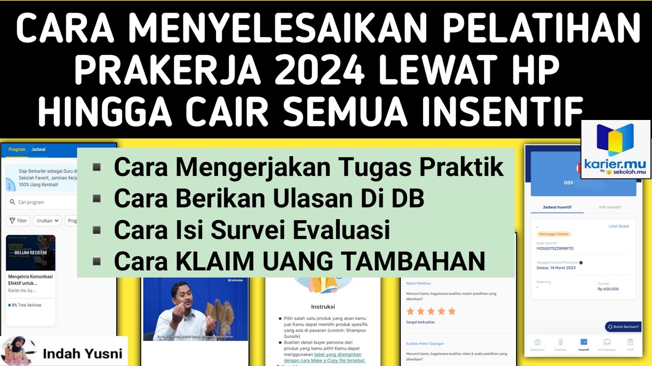 CARA MENYELESAIKAN PELATIHAN PRAKERJA 2024 DI KARIRMU // CARA MENGIKUTI PELATIHAN PRAKERJA