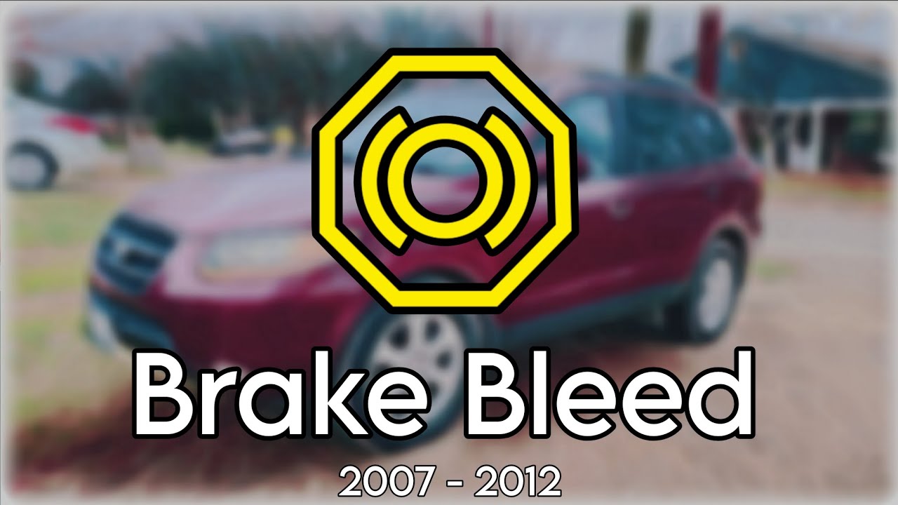 Santa Fe Brake Bleed (Hyundai 2007-2012)
