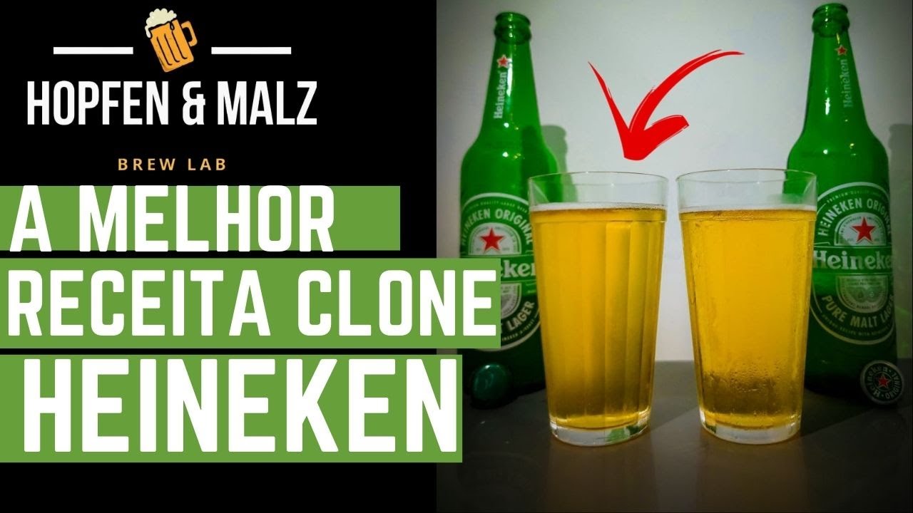 A MELHOR RECEITA CLONE DA HEINEKEN - O SEGREDO PARA FICAR IGUAL