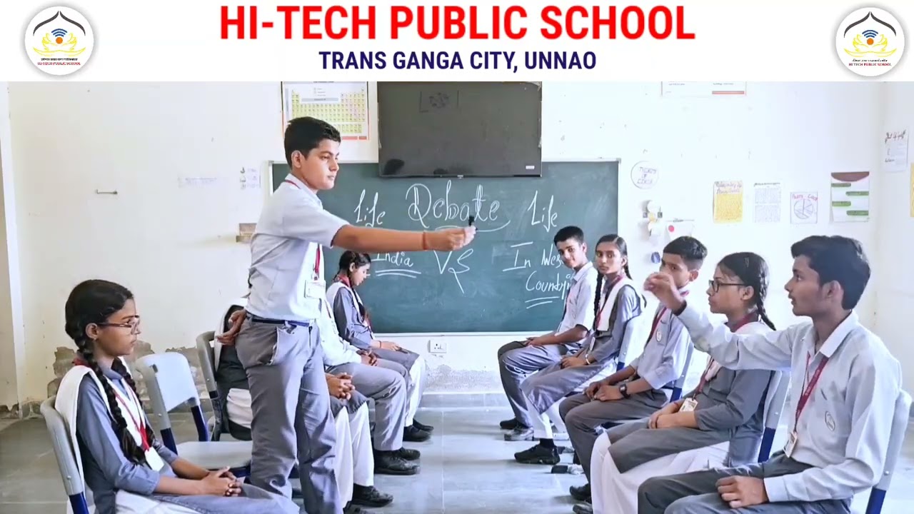 Life in India vs Life in Western Countries // Debate // Class 9 // Hi-Tech Public School // Unnao