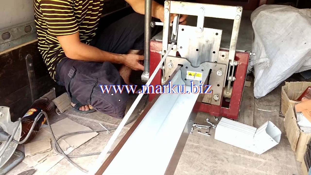 оборудование для производства желобов, seamless gutter machine