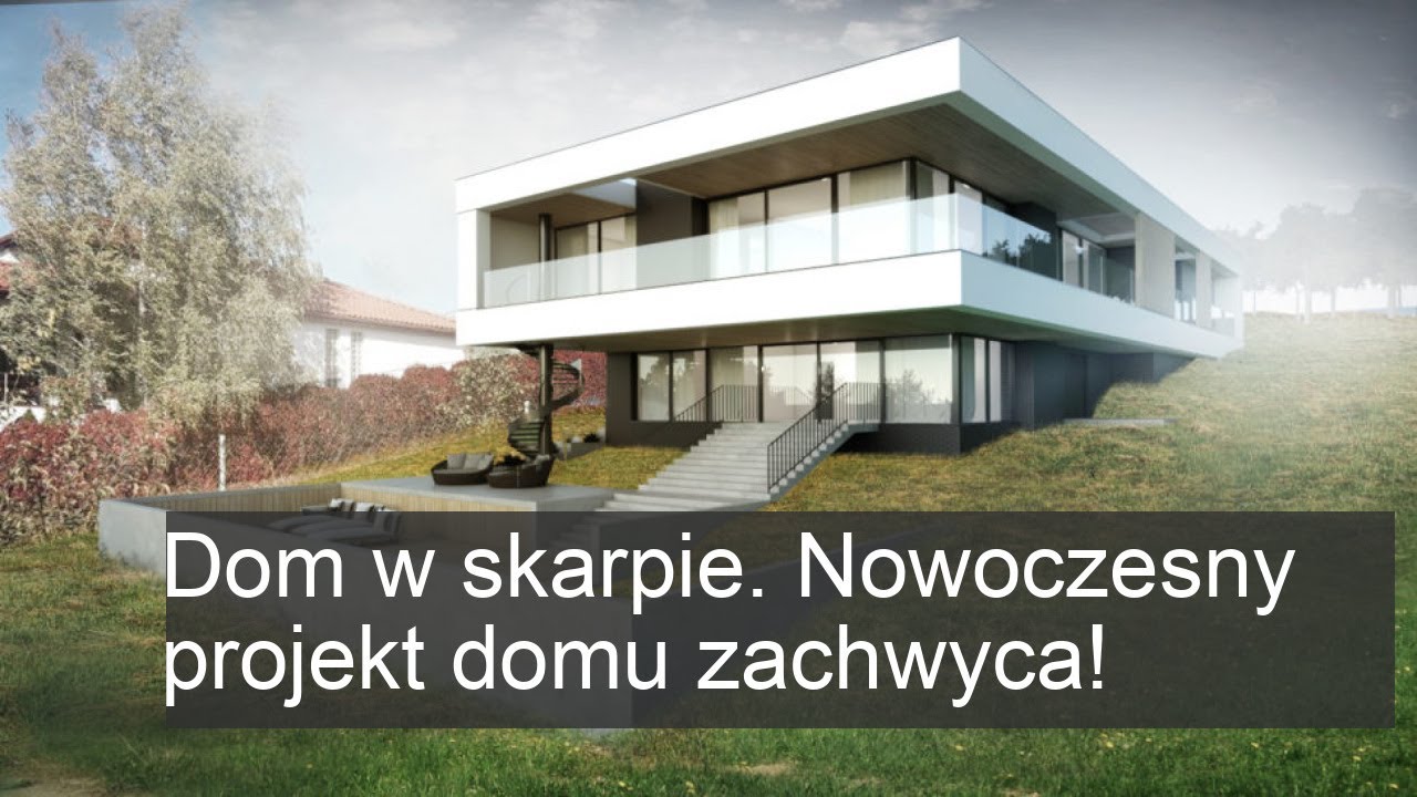 Zachwycający dom w skarpie – nowoczesny projekt, który musisz zobaczyć!