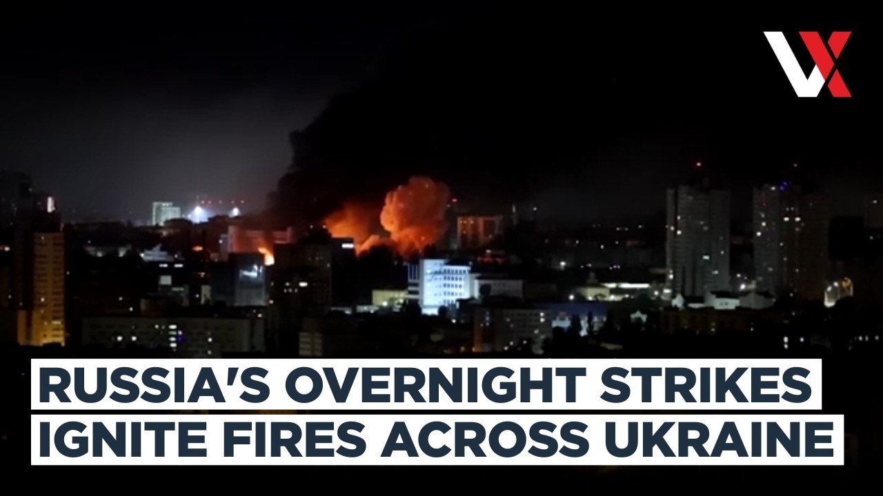Russian Ballistic Missiles Rock Kyiv, Fires Erupt As Deadly Overnight Attack Hits | VERTEX