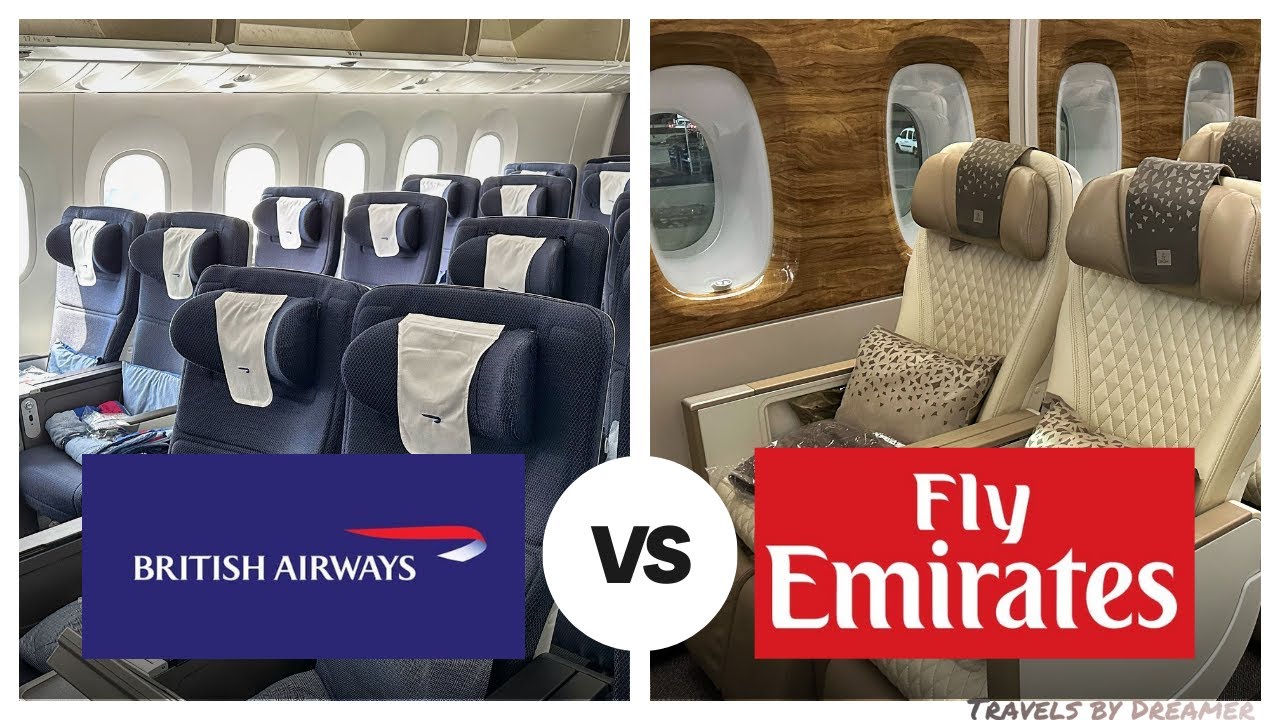 Сравнение премиум-эконом-класса British Airways и Emirates
