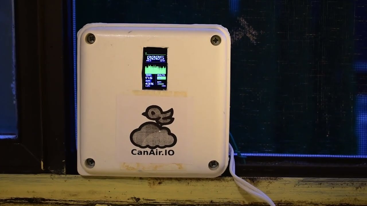 CanAirIO firmware supports Plantower PM2.5 Sensor Device