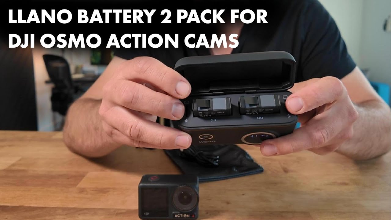 This is a Must Have for DJI Osmo Action Cameras! The Llano Batteries 2 pack + Fast Charger