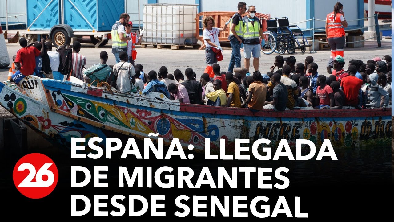 España: continúa la llegada masiva de migrantes desde Senegal