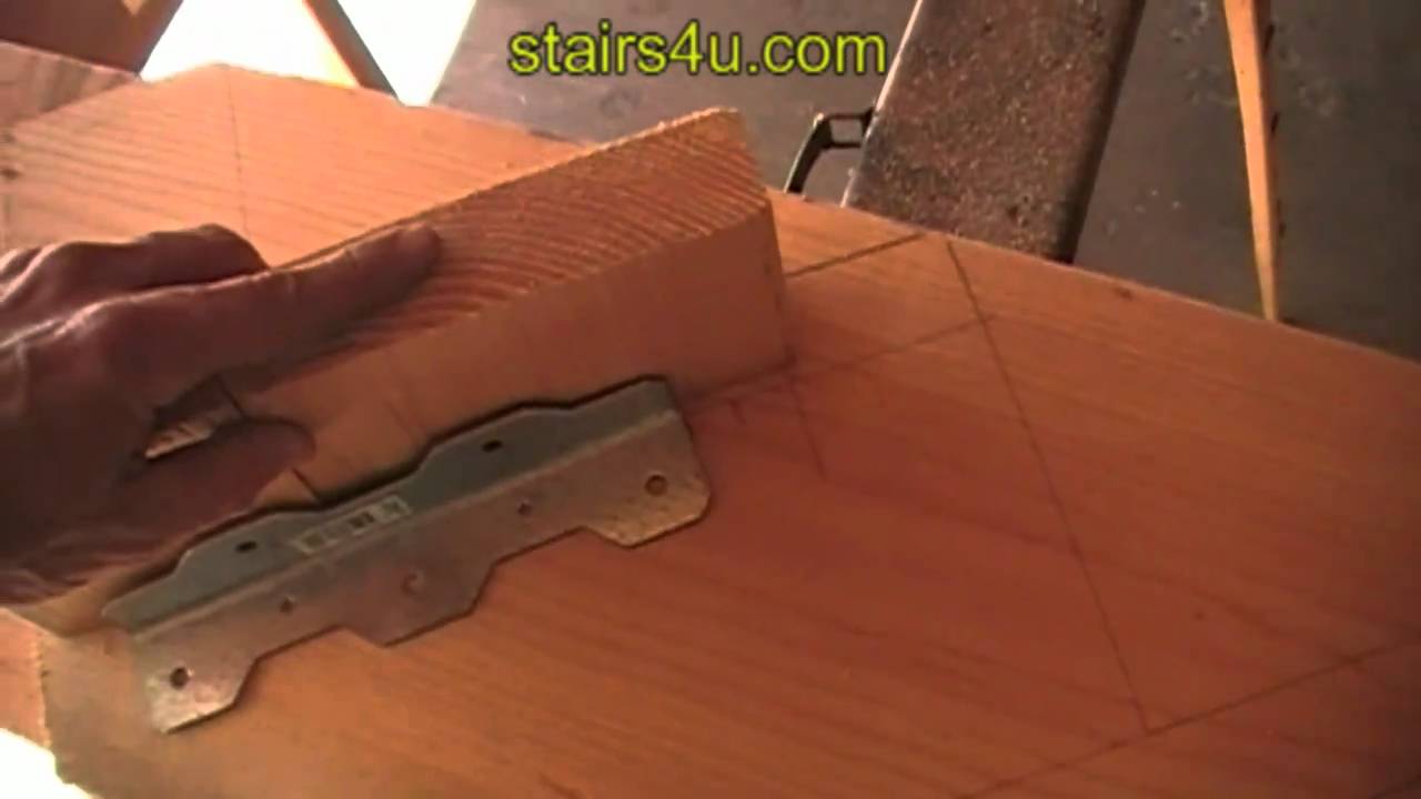 Adjusting Angle Brackets - Stair Stringer Lay Out